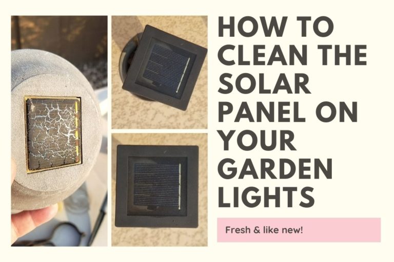 how to clean the solar panel on garden lights