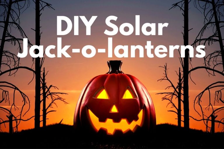 How to Make Solar Lit Jack-o-Lanterns for Halloween