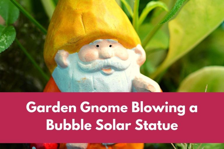 Garden Gnome Blowing a Bubble Solar Statue