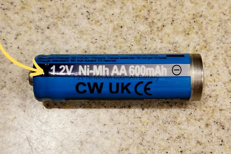 1.2V Ni-Mh AA 600mAh Battery