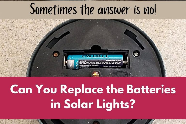 solar light battery replacement