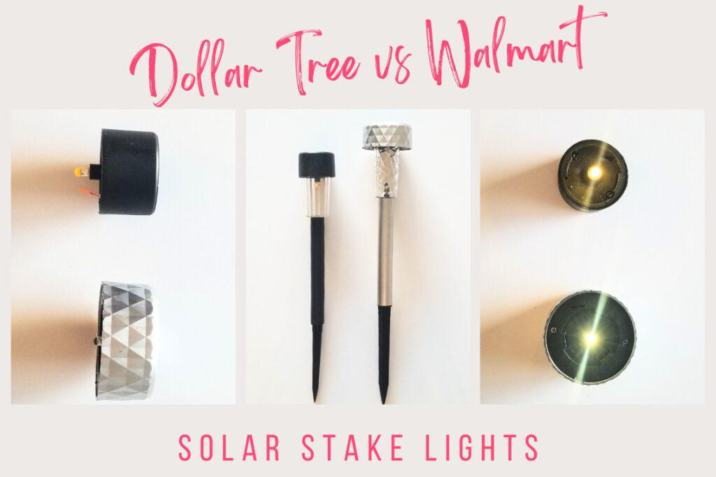 Dollar Tree Garden Collection vs Walmart Mainstay Solar Lights