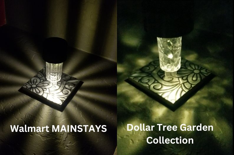 mainstays vs garden collection light pattern